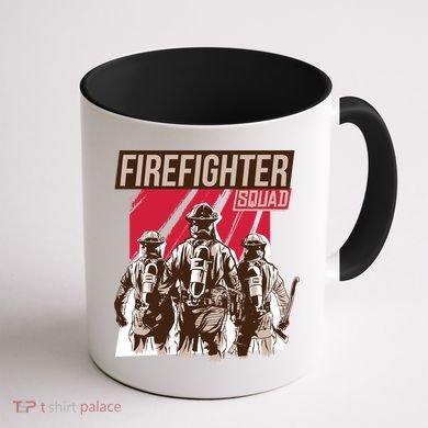 Firefighter Squad Coffee Mug back