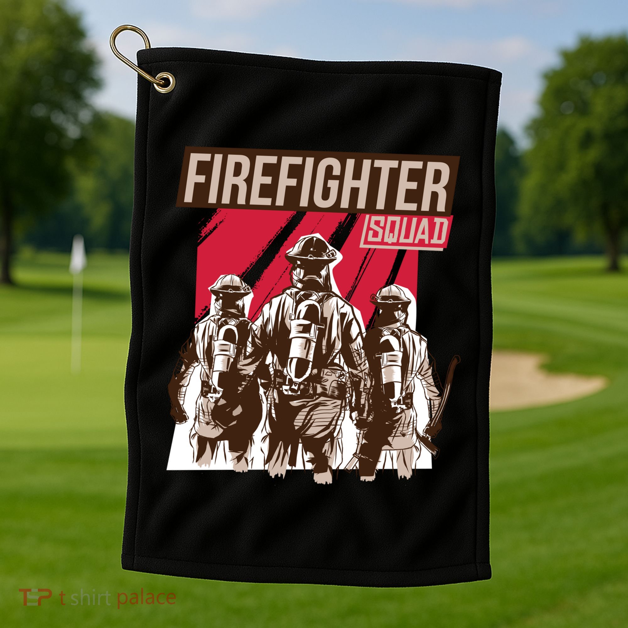 Firefighter Squad Golf Towel