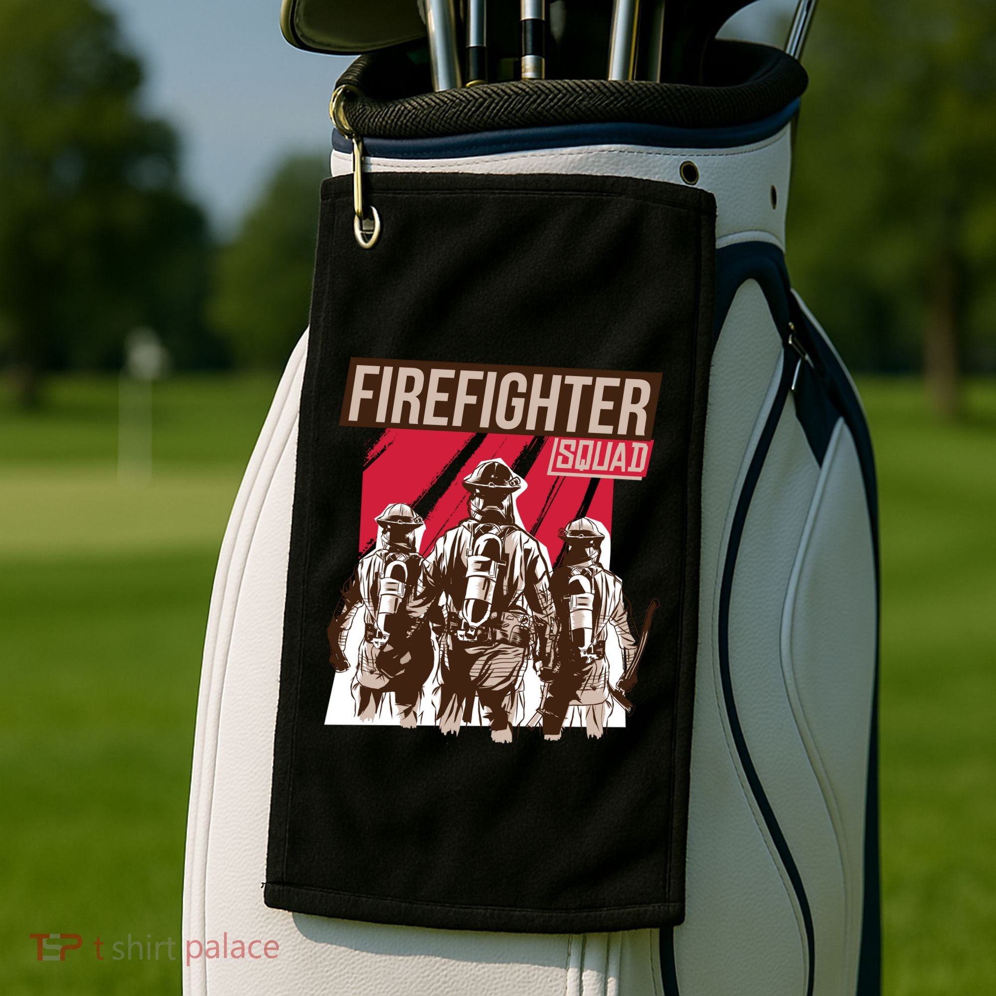 Firefighter Squad Golf Towel