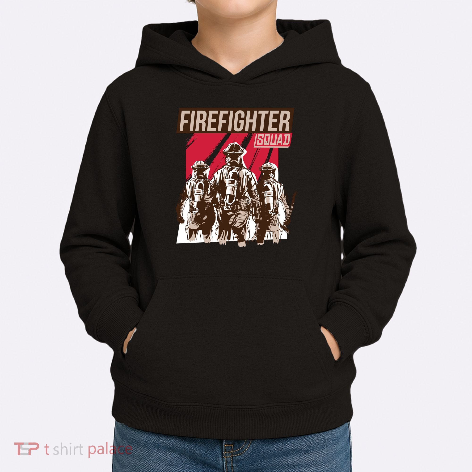 Firefighter Squad Kids Hoodie