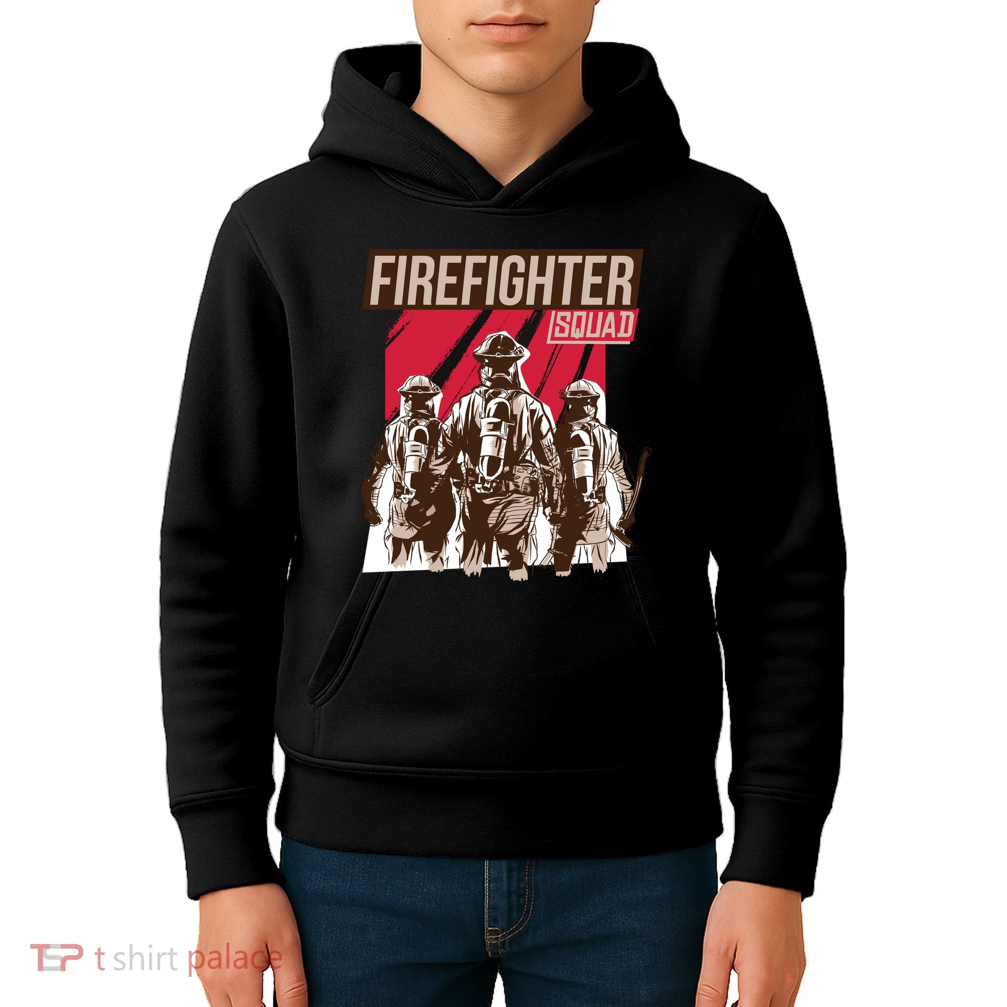 Firefighter Squad Kids Hoodie