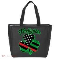 Firefighter St. Patrick's Day Red Line Clover Tote Bag thumb 0