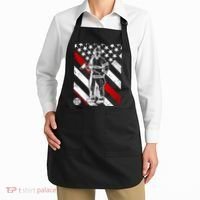 Firefighter Thin Red Line Serve Honor Rescue Apron thumb 2