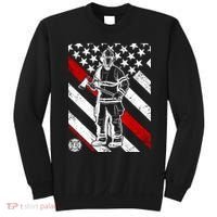 Firefighter Thin Red Line Serve Honor Rescue Sweatshirt thumb 0