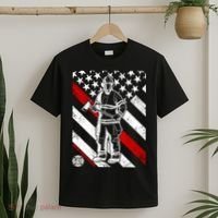 Firefighter Thin Red Line Serve Honor Rescue T-Shirt thumb 2