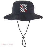 Firefighter Thin Red Line Serve Honor Rescue Bucket Hat thumb 0