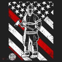 Firefighter Thin Red Line Serve Honor Rescue Golf Towel thumb 3