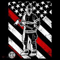 Firefighter Thin Red Line Serve Honor Rescue Women's T-Shirt thumb 6