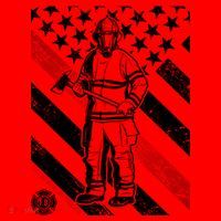 Firefighter Thin Red Line Serve Honor Rescue Santa Hat thumb 1