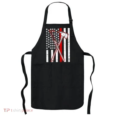 Firefighter US Flag Thin Red Line Apron