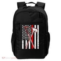 Firefighter US Flag Thin Red Line Backpack thumb 0