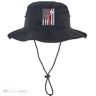 Firefighter US Flag Thin Red Line Bucket Hat