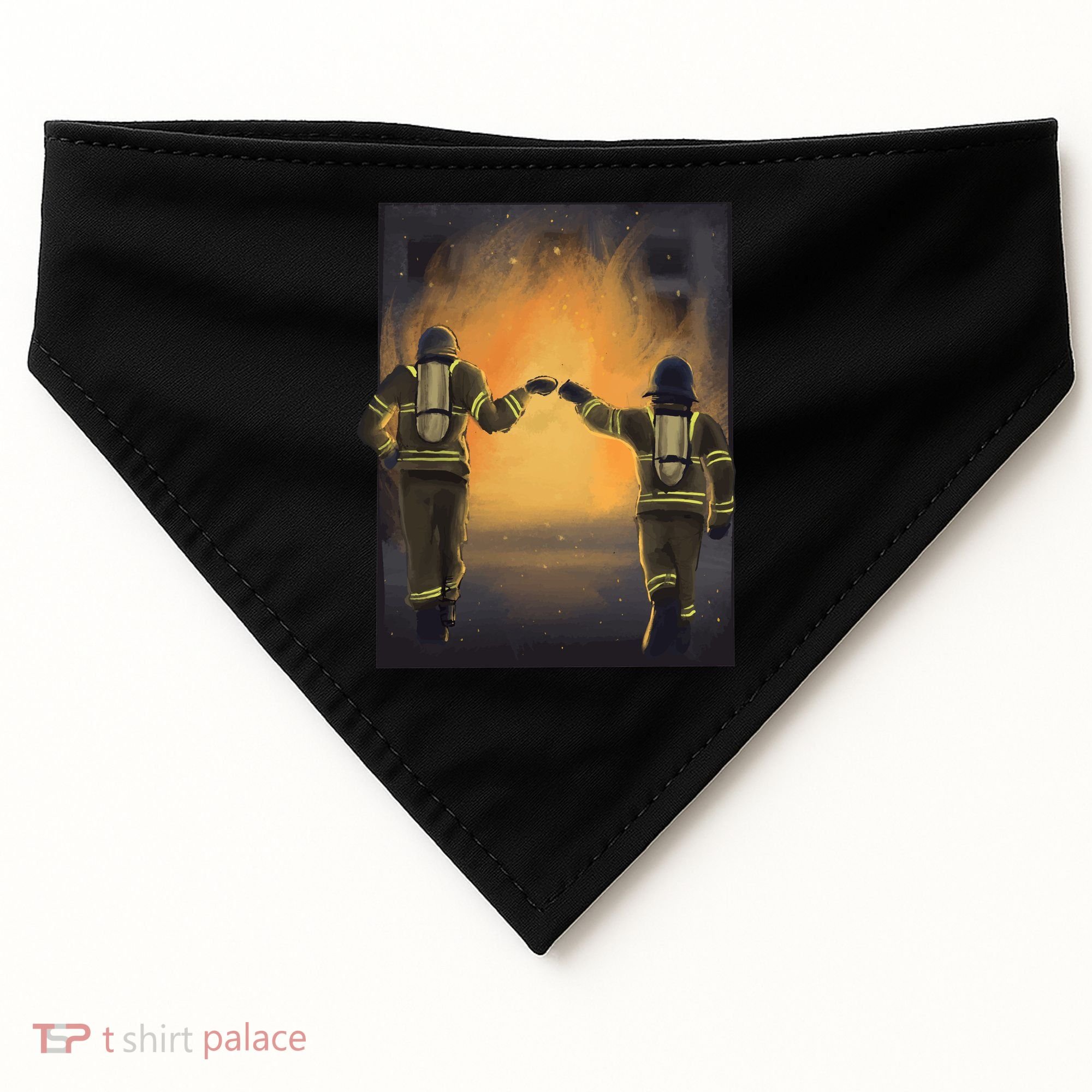 Firefighters Fist Bump  USA-Made Doggie Bandana