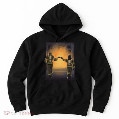 Firefighters Fist Bump  Hoodie