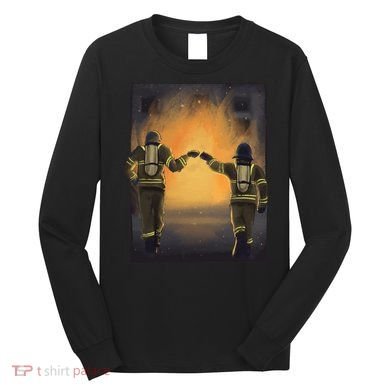 Firefighters Fist Bump  Long Sleeve Shirt