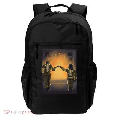 Firefighters Fist Bump  Backpack