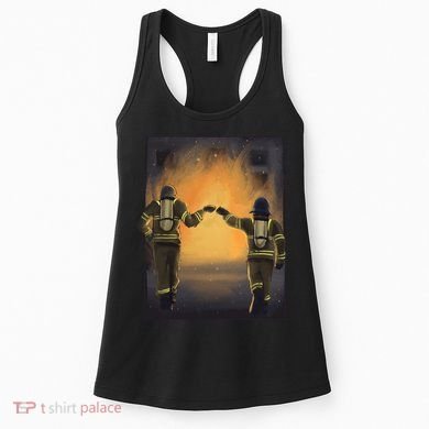 Firefighters Fist Bump  Women's Tank Top