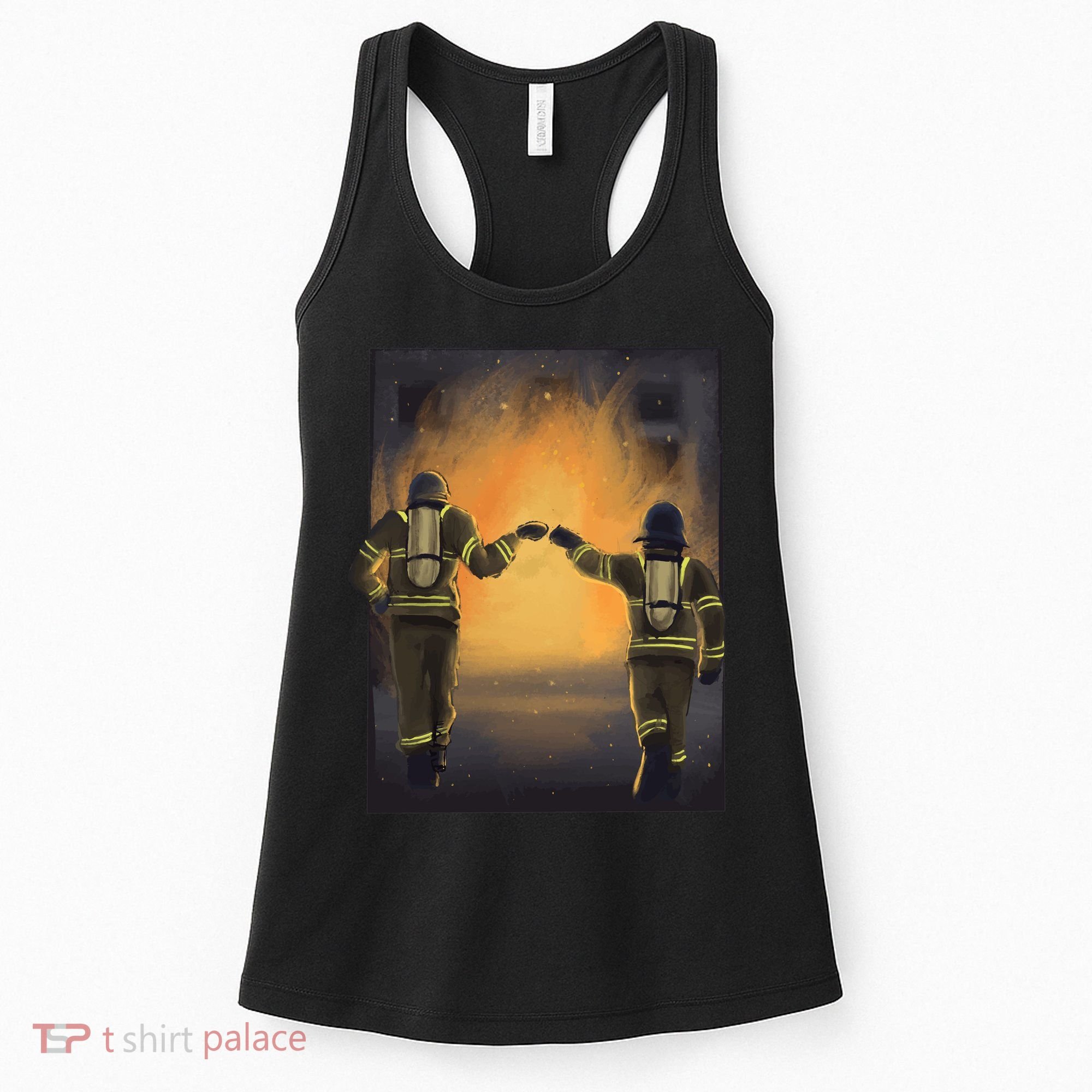 Firefighters Fist Bump  Women's Tank Top