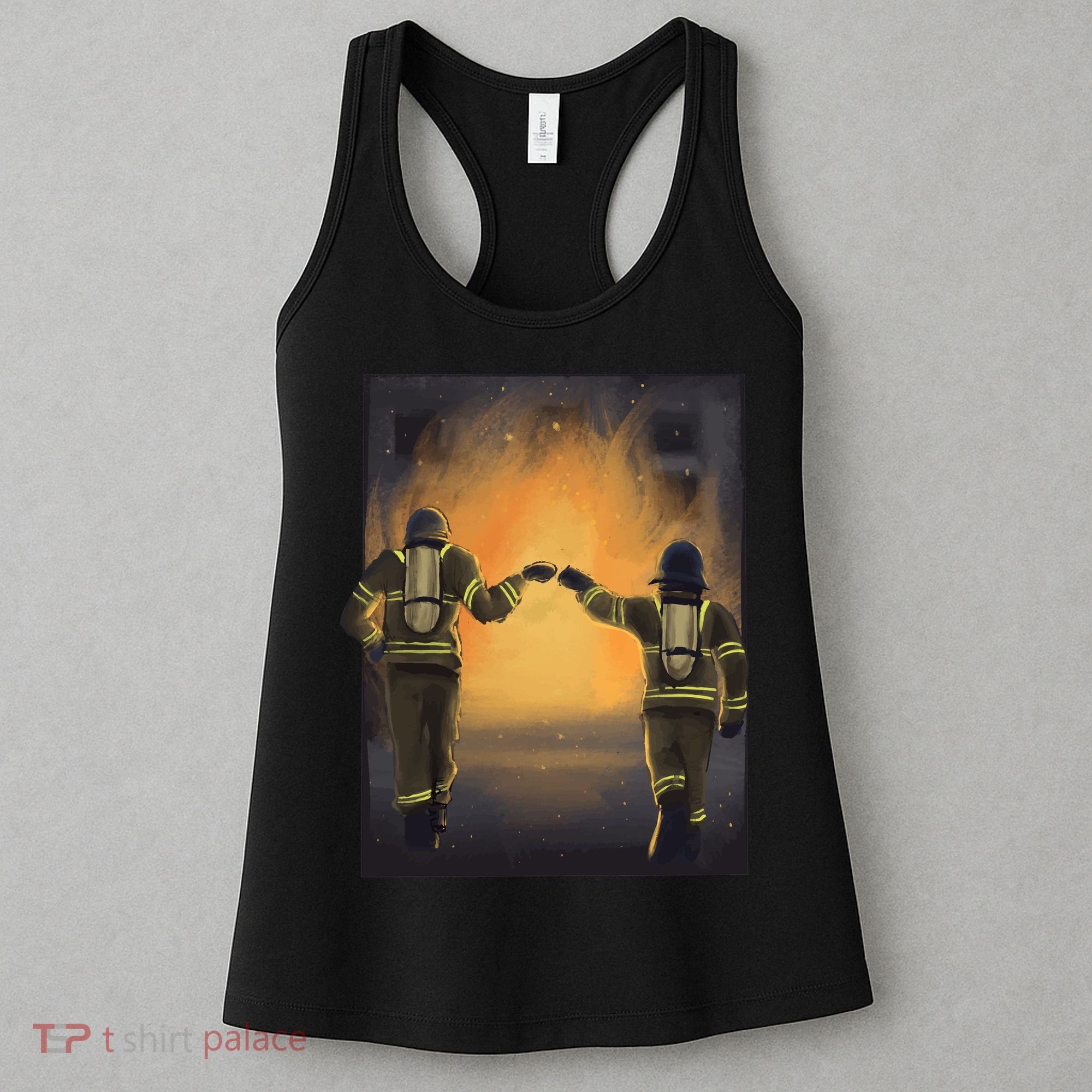Firefighters Fist Bump  Women's Tank Top