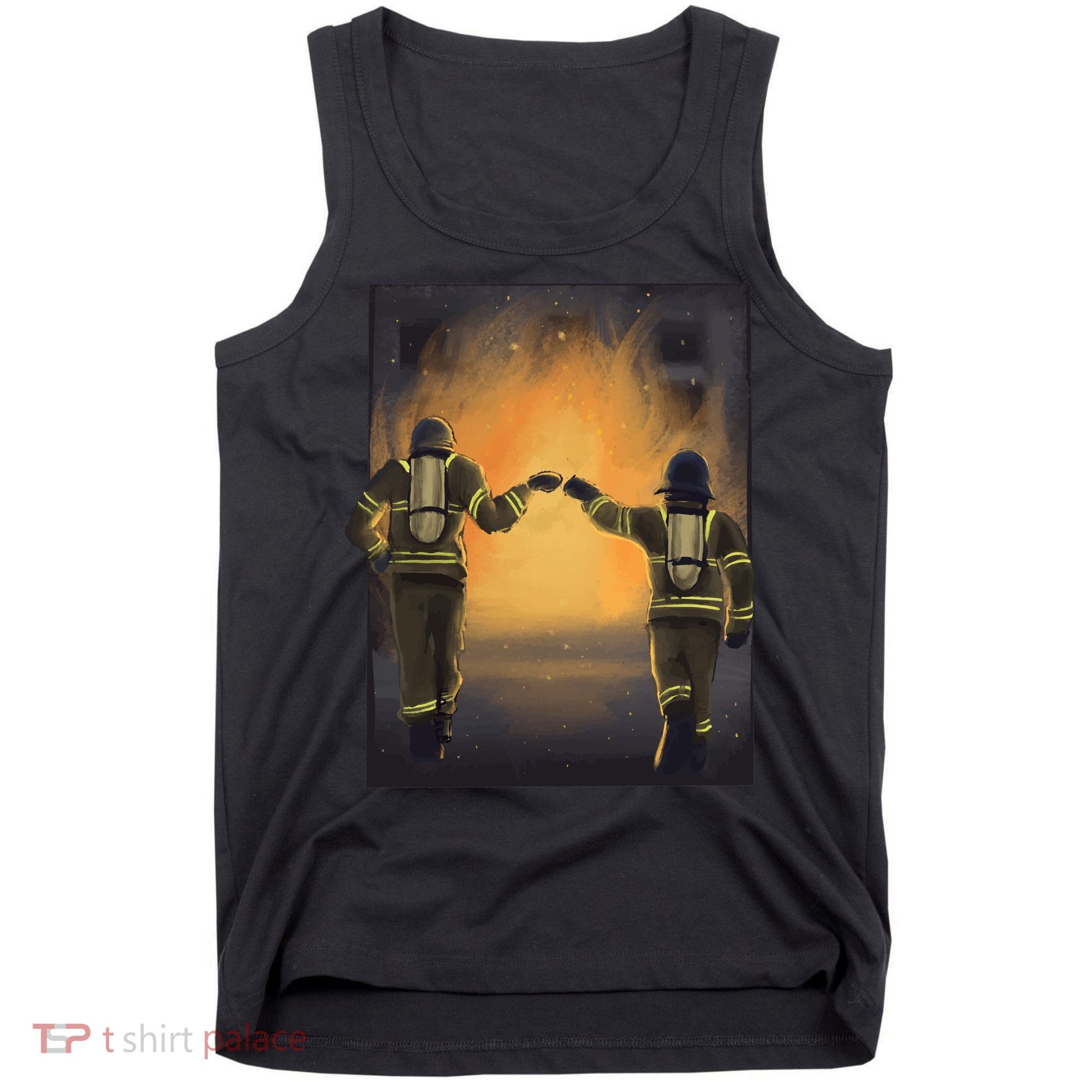 Firefighters Fist Bump  Tank Top