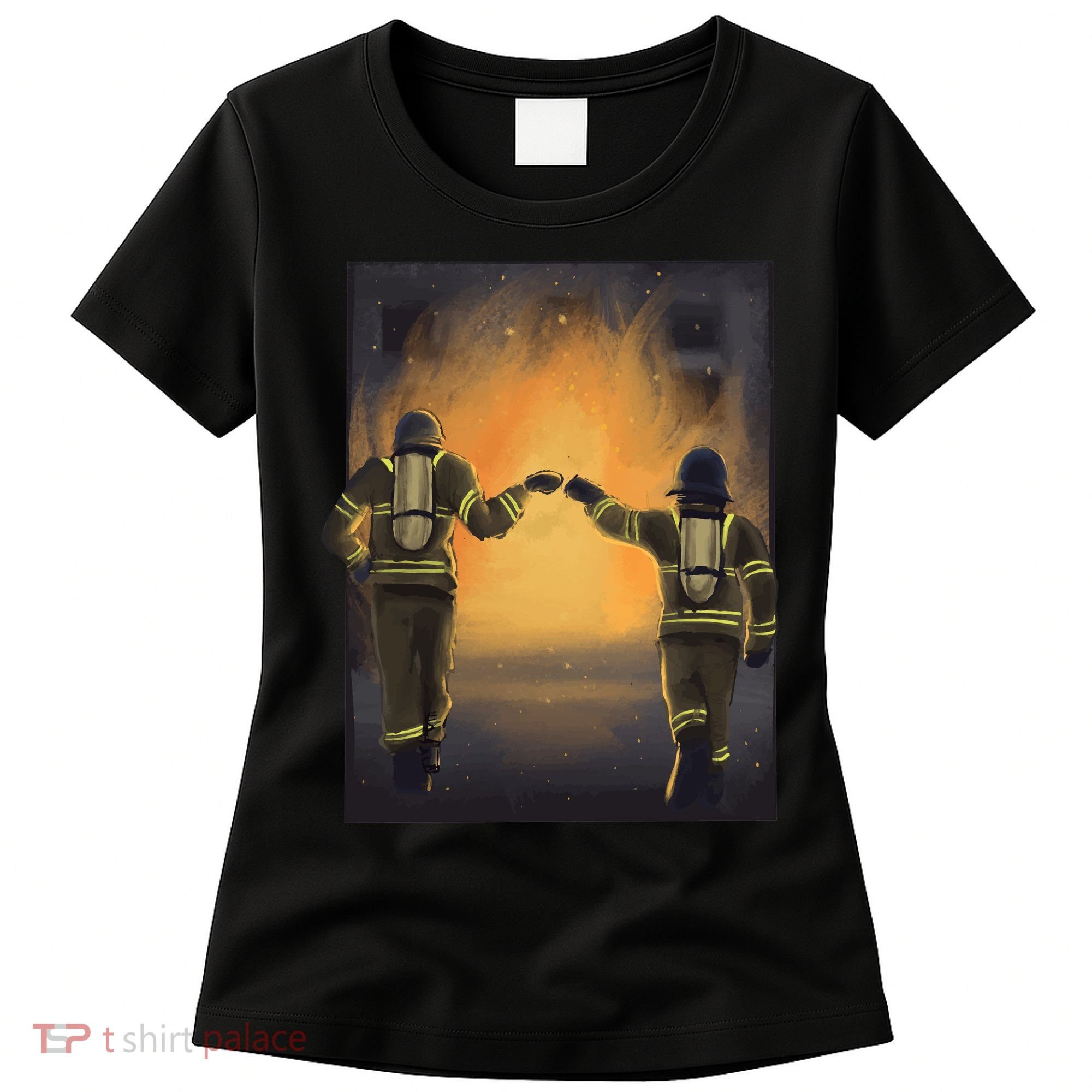 Firefighters Fist Bump  Women's T-Shirt