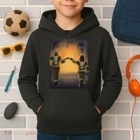 Firefighters Fist Bump  Kids Hoodie thumb 2