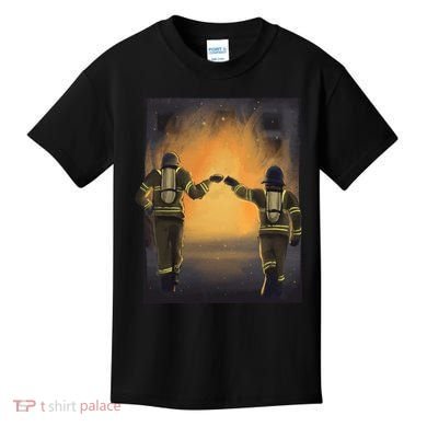 Firefighters Fist Bump  Kids T-Shirt