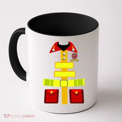 Fireman Costume Firefighter Halloween Uniform Coffee Mug