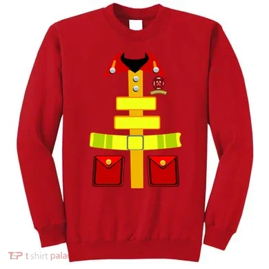 Fireman Costume Firefighter Halloween Uniform Sweatshirt