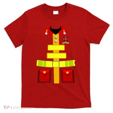 Fireman Costume Firefighter Halloween Uniform T-Shirt