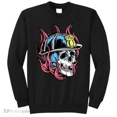 Fireman Skull Flame Sweatshirt