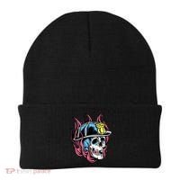 Fireman Skull Flame Beanie thumb 0