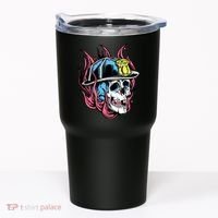 Fireman Skull Flame Tumbler thumb 0