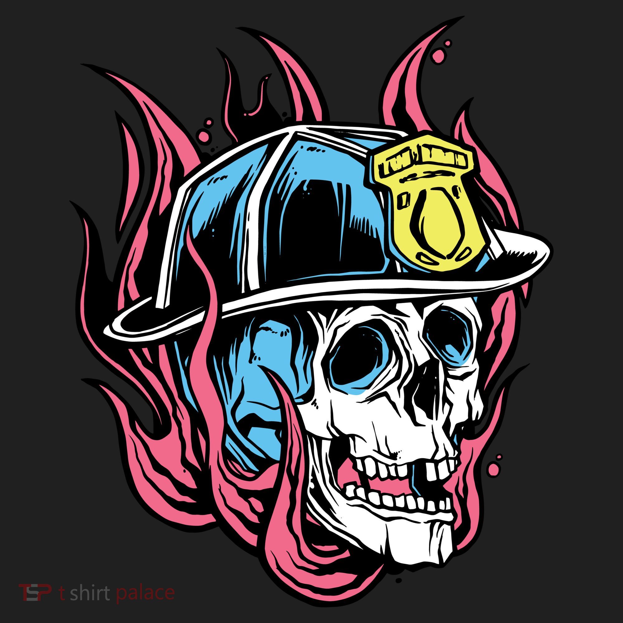Fireman Skull Flame Tumbler