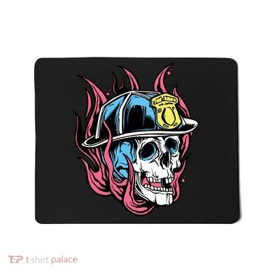 Fireman Skull Flame Mousepad