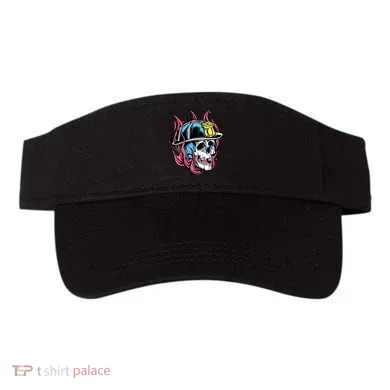 Fireman Skull Flame Visor
