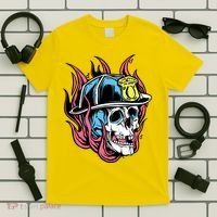 Fireman Skull Flame T-Shirt thumb 5