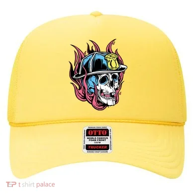 Fireman Skull Flame Hat
