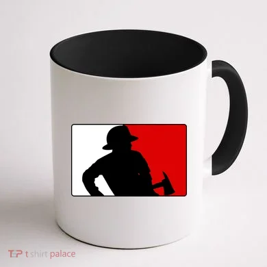 Fireman Team Logo Coffee Mug back