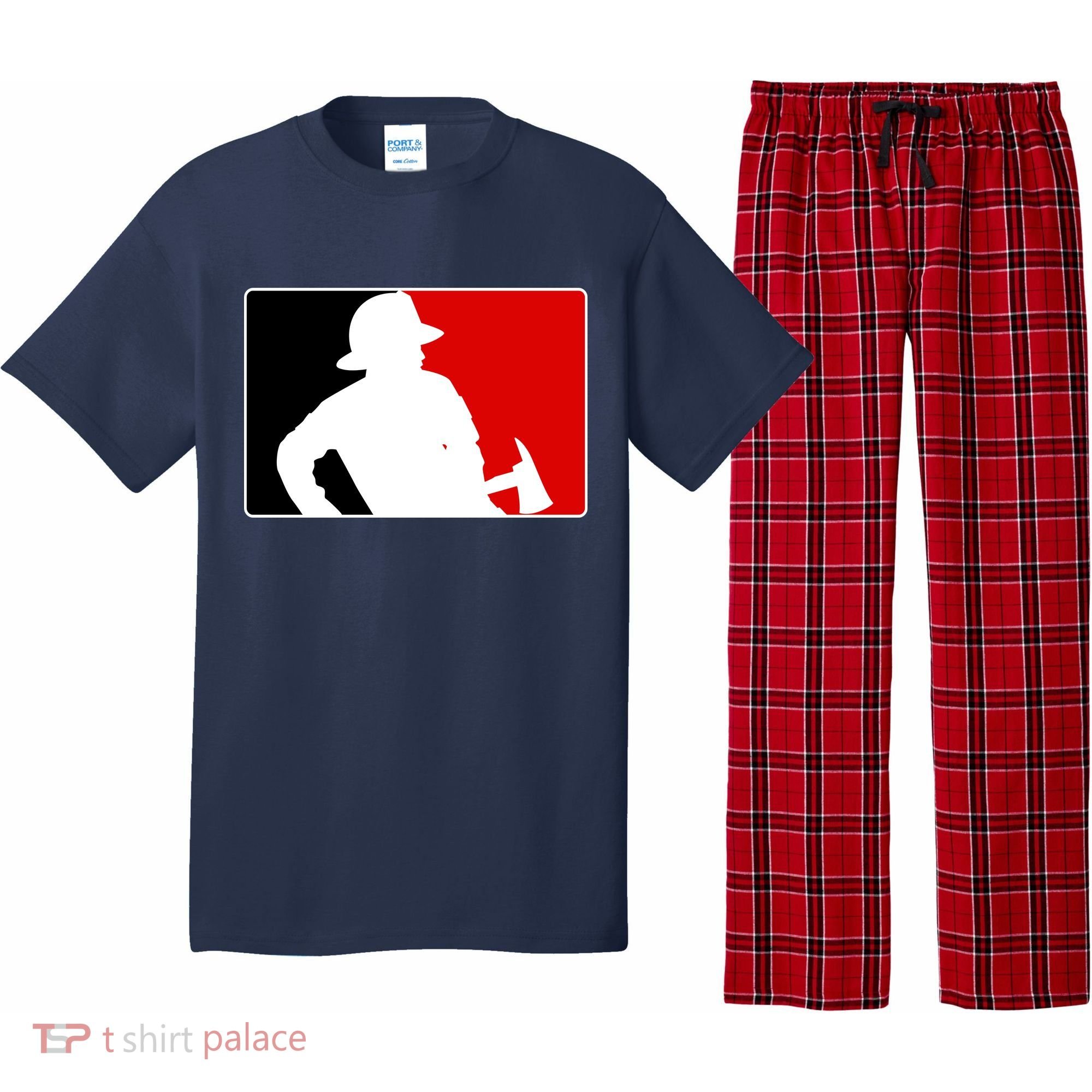 Fireman Team Logo Pajama Set