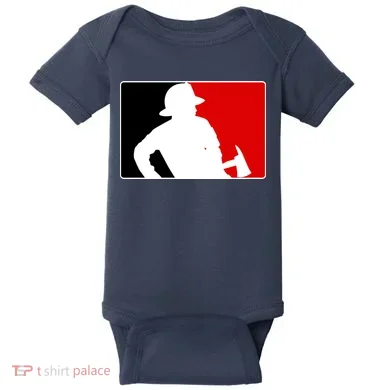 Fireman Team Logo Baby Bodysuit