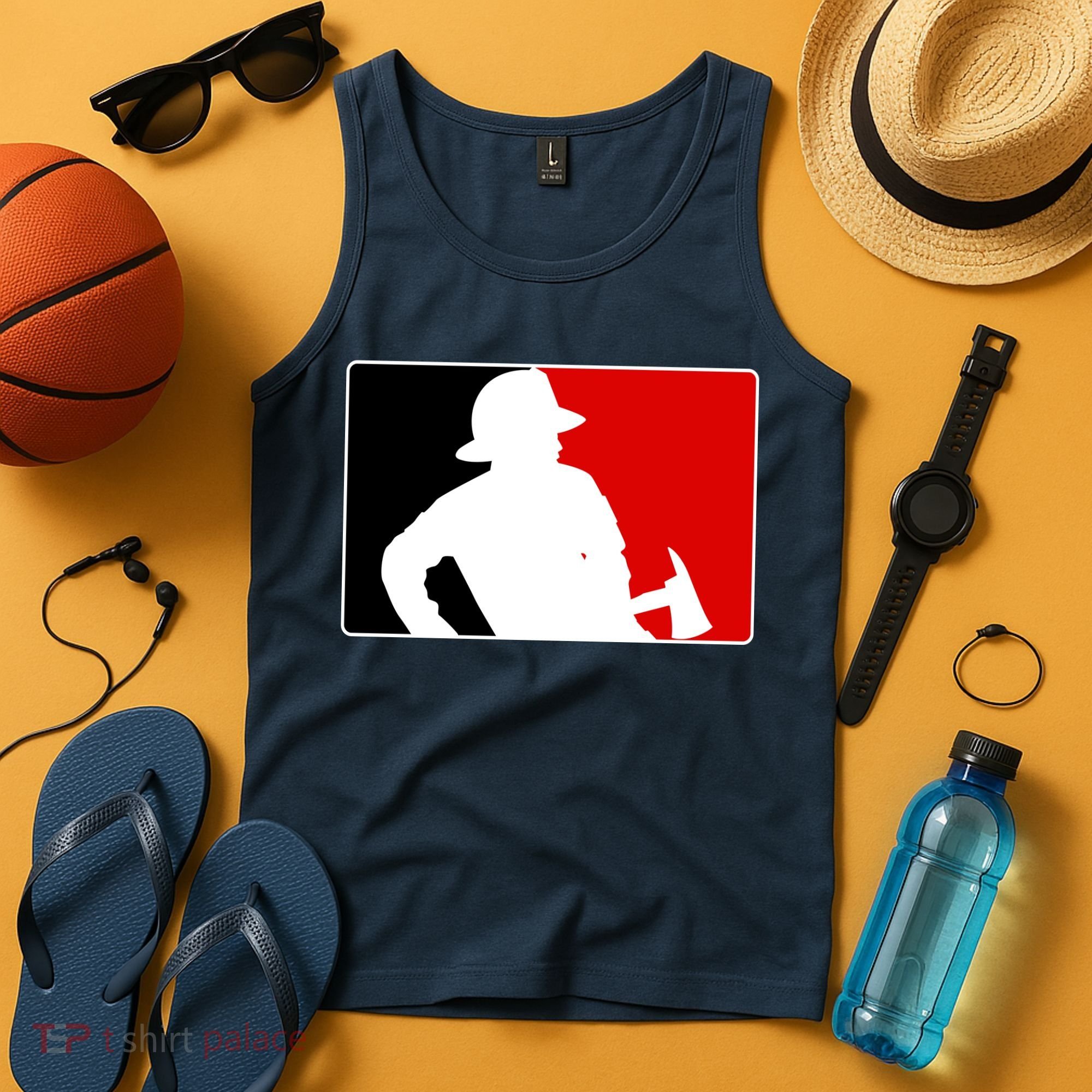 Fireman Team Logo Tank Top