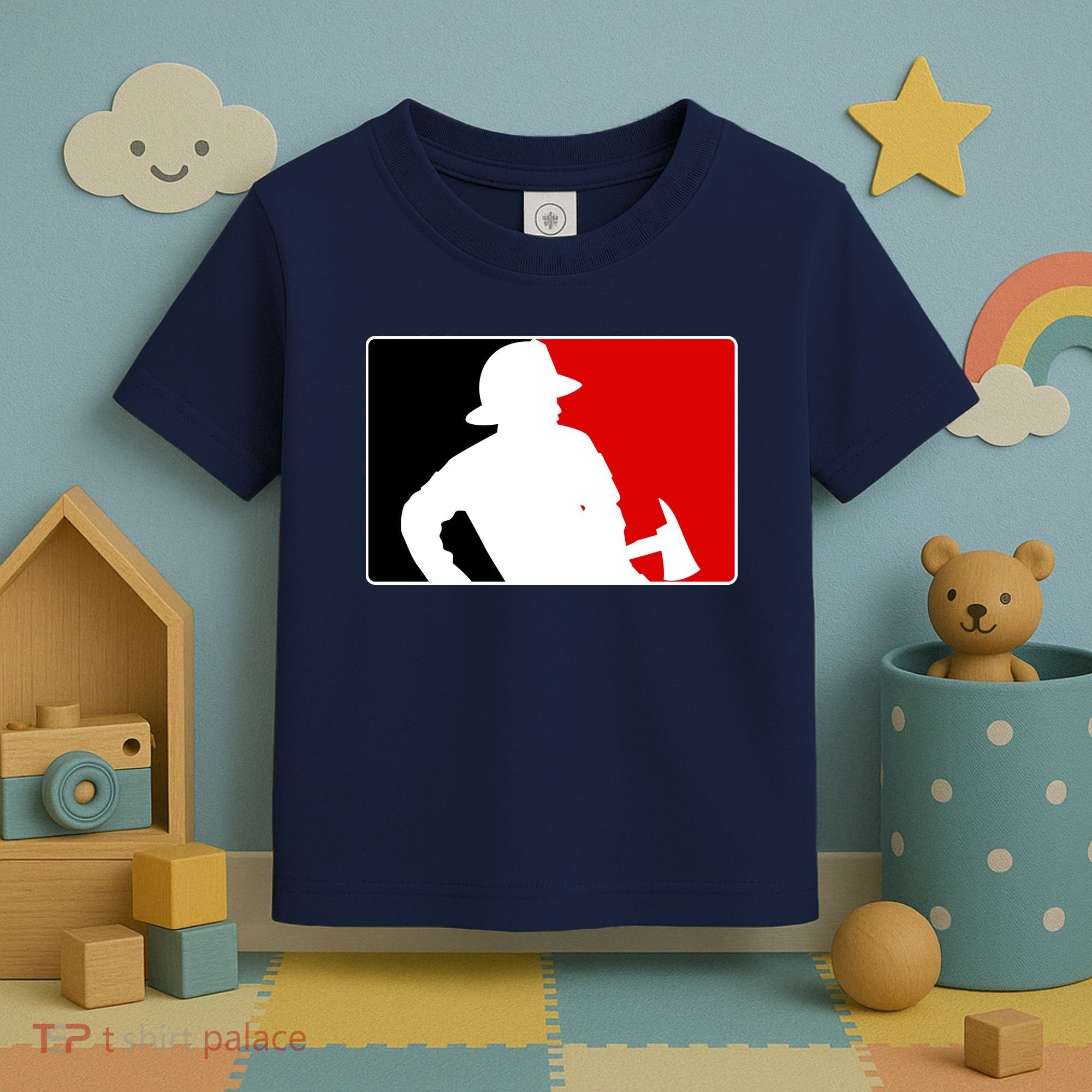 Fireman Team Logo Toddler T-Shirt