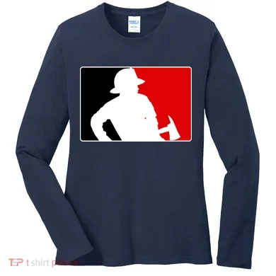 Fireman Team Logo Women's Long Sleeve Shirt