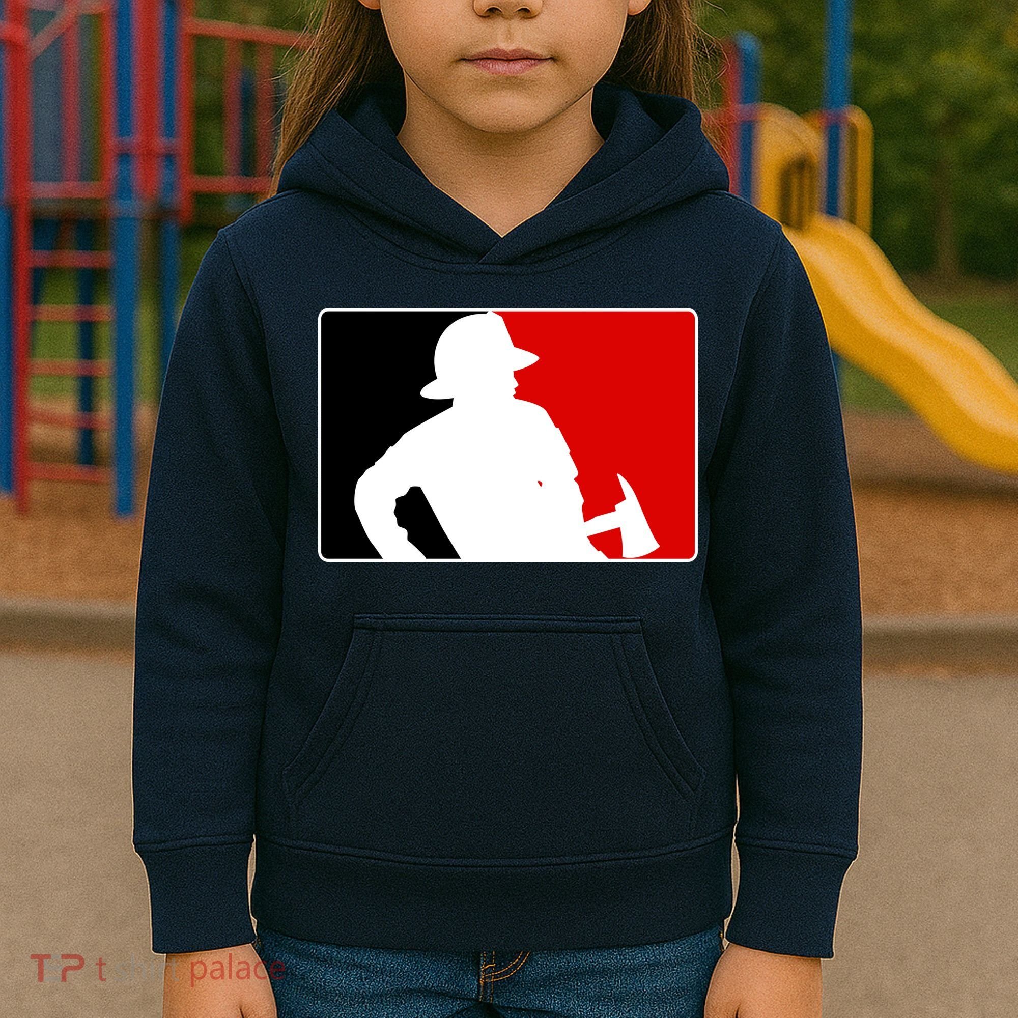 Fireman Team Logo Kids Hoodie