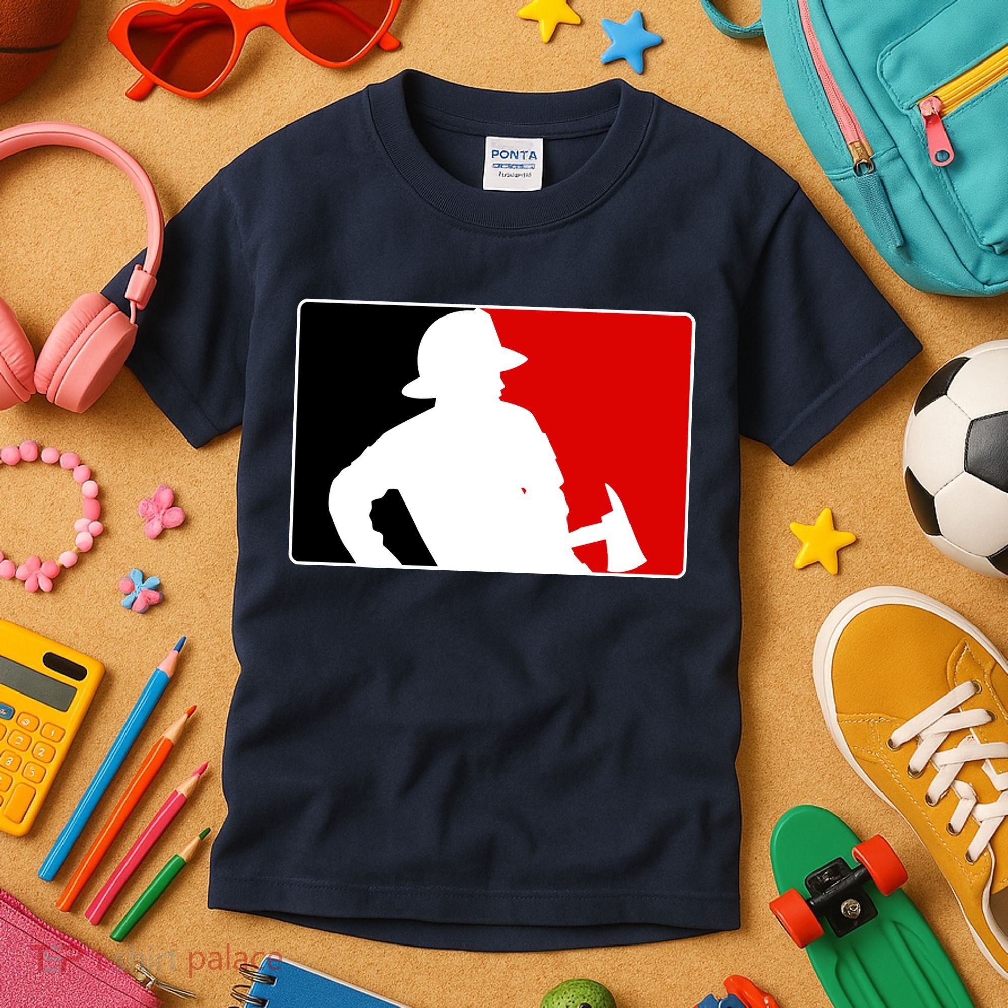 Fireman Team Logo Kids T-Shirt
