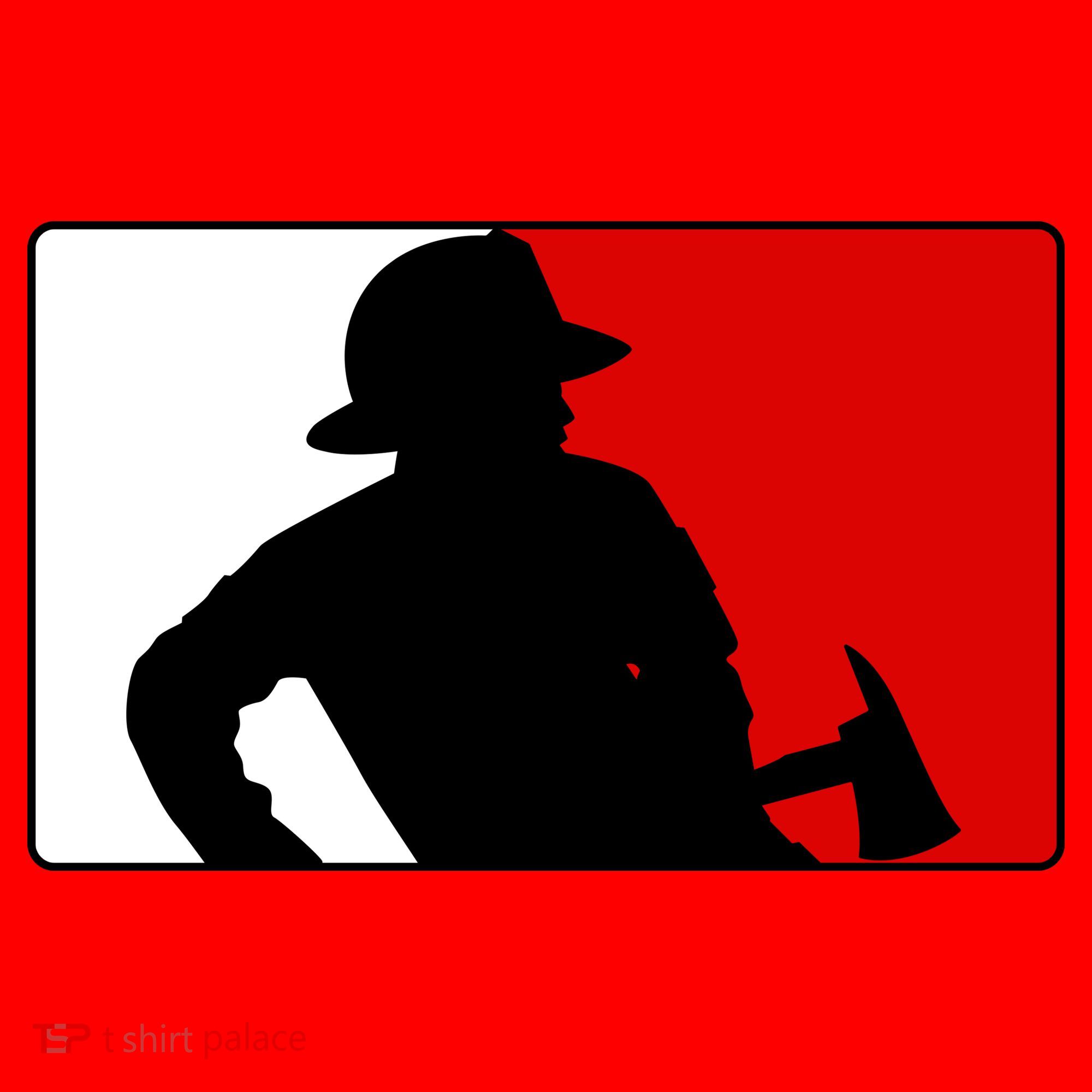 Fireman Team Logo Santa Hat