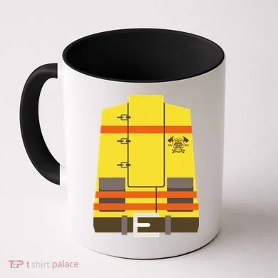 Fireman Uniform Costume Coffee Mug