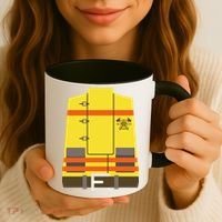 Fireman Uniform Costume Coffee Mug thumb 3