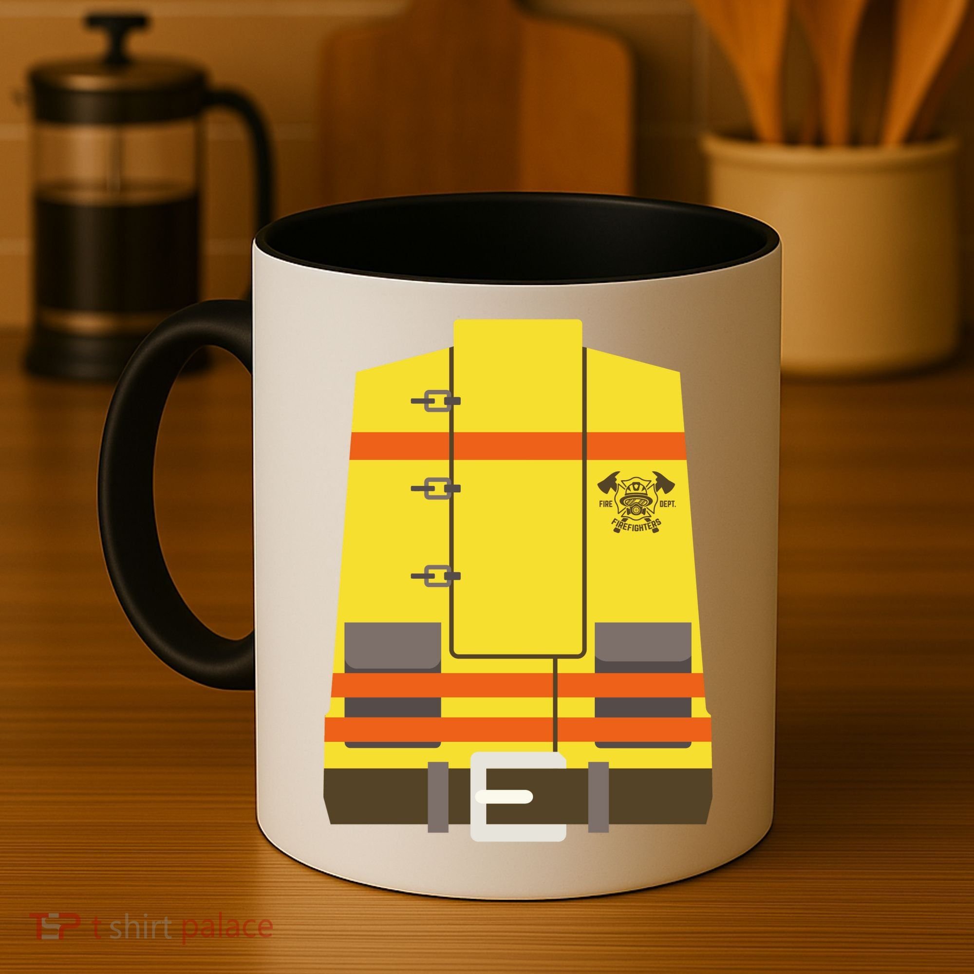 Fireman Uniform Costume Coffee Mug